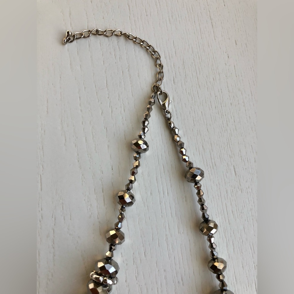 Unique Silver Tone/Bronze Necklace - Picture 5 of 13